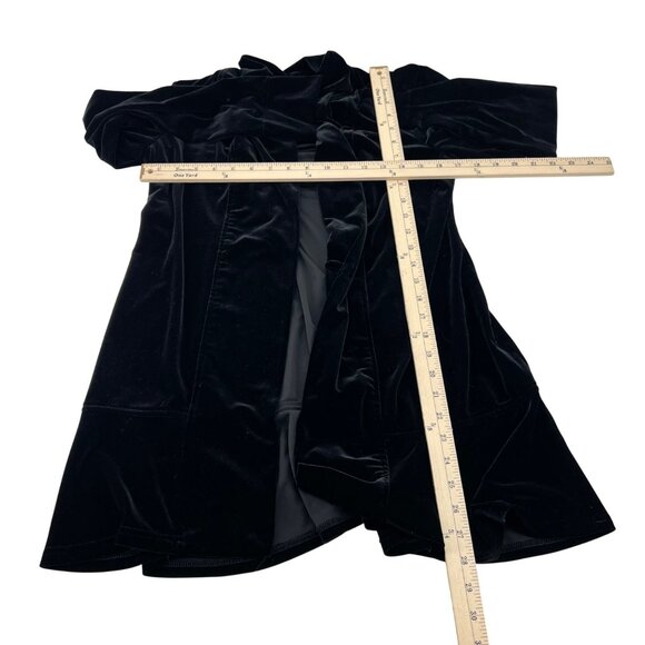 3 Sisters Women's size Small Oversized Velour Stretch Jacket Blazer lightweight - Picture 4 of 5